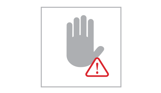 Hand Warning to Slow Down